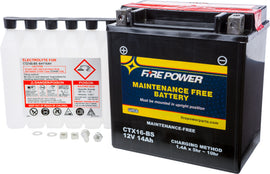 FIRE POWER BATTERY CTX16-BS MAINTENANCE FREE CTX16-BS-atv motorcycle utv parts accessories gear helmets jackets gloves pantsAll Terrain Depot