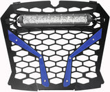 MODQUAD FRONT GRILL BLUE POL RZR S WITH 10