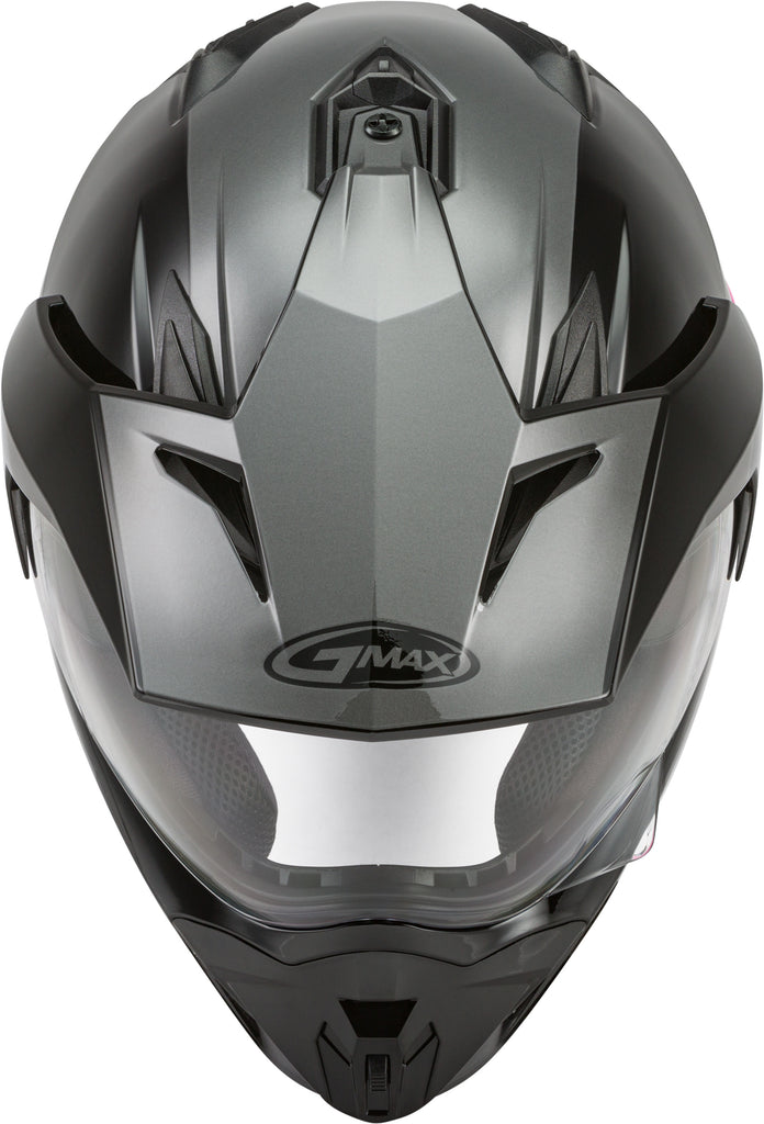 GMAX GM-11 DUAL-SPORT SCUD HELMET BLACK/PINK/GREY SM G1113404