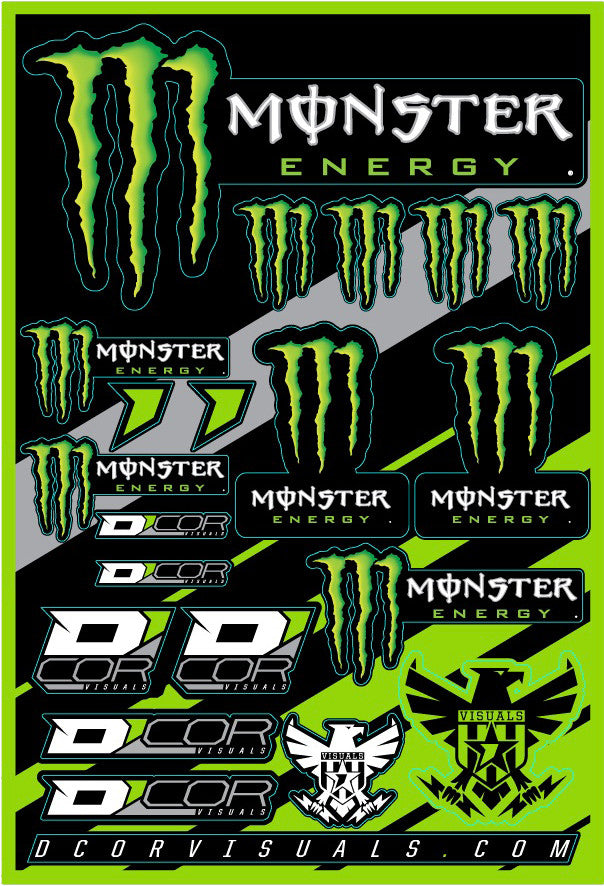D'COR MONSTER ENERGY DECAL SHEET 40-90-102