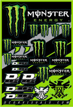 Load image into Gallery viewer, D&#39;COR MONSTER ENERGY DECAL SHEET 40-90-102