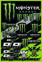 Load image into Gallery viewer, D'COR MONSTER ENERGY DECAL SHEET 40-90-102