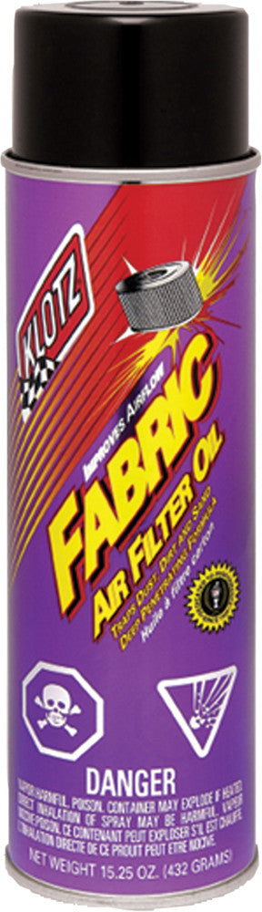 KLOTZ FABRIC FILTER OIL AEROSOL 15.25OZ KL-607