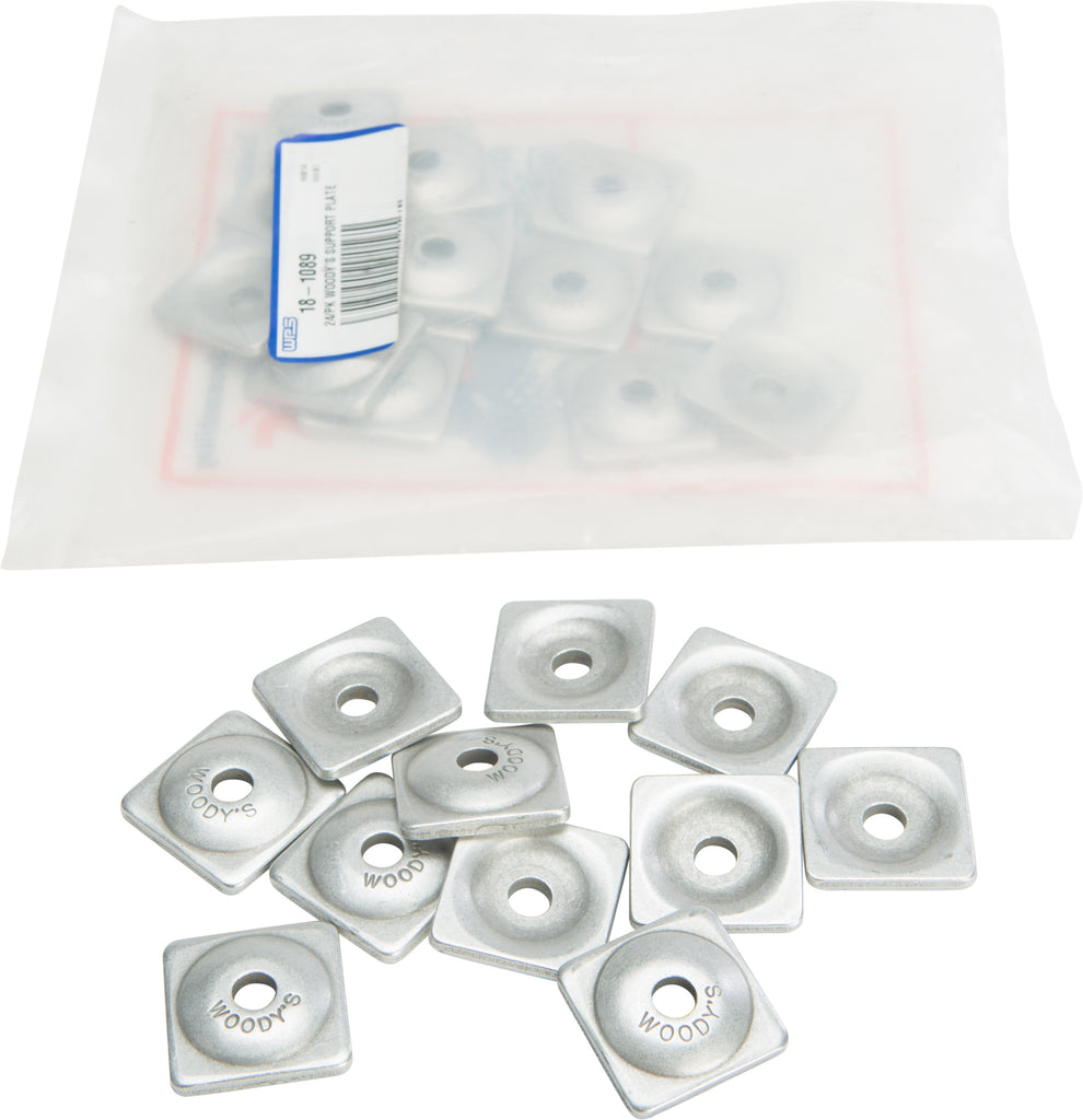 WOODYS DIGGER SUPPORT PLATES SQUARE ALUM. 1/4" 24/PK ASW-3725-atv motorcycle utv parts accessories gear helmets jackets gloves pantsAll Terrain Depot