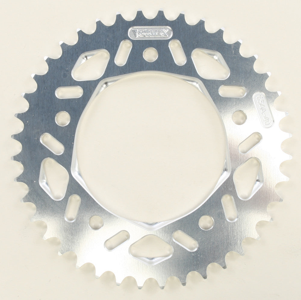 VORTEX STANDARD REAR ALUMINUM SPROCKET SILVER 39T 654A-40-atv motorcycle utv parts accessories gear helmets jackets gloves pantsAll Terrain Depot