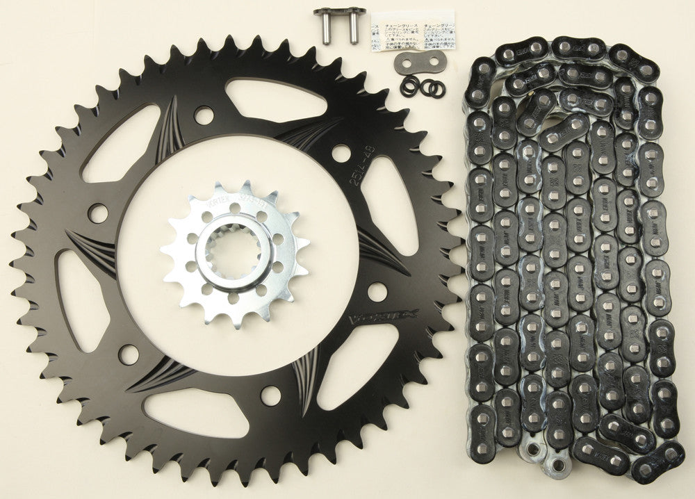 VORTEX SPROCKET/CHAIN KIT BLACK CK6339-atv motorcycle utv parts accessories gear helmets jackets gloves pantsAll Terrain Depot