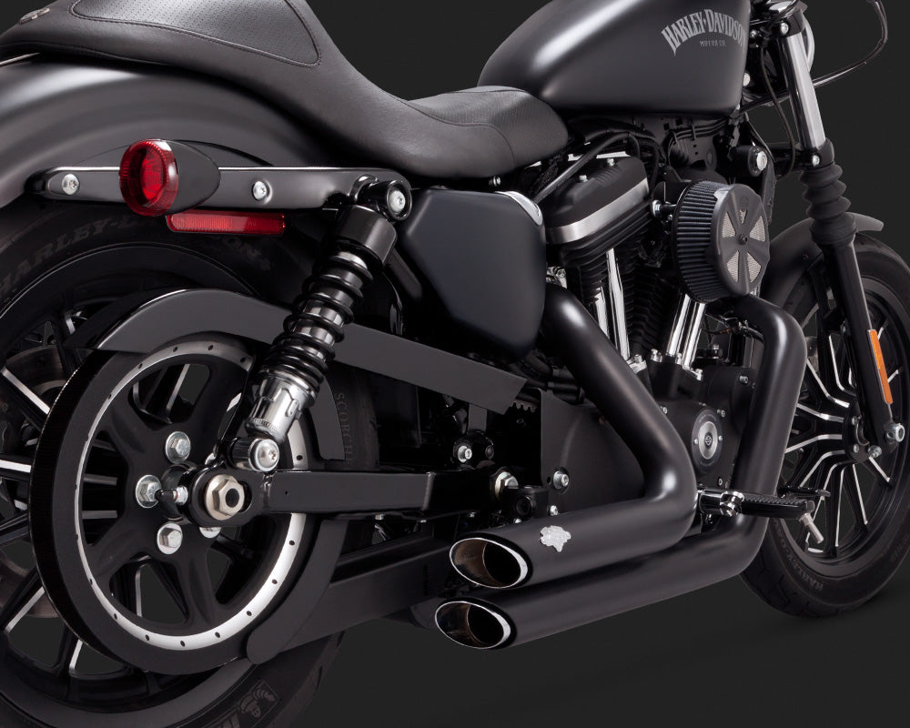 Vance & Hines Shortshots Staggered Exhaust for Harley V-Twin Black 47229