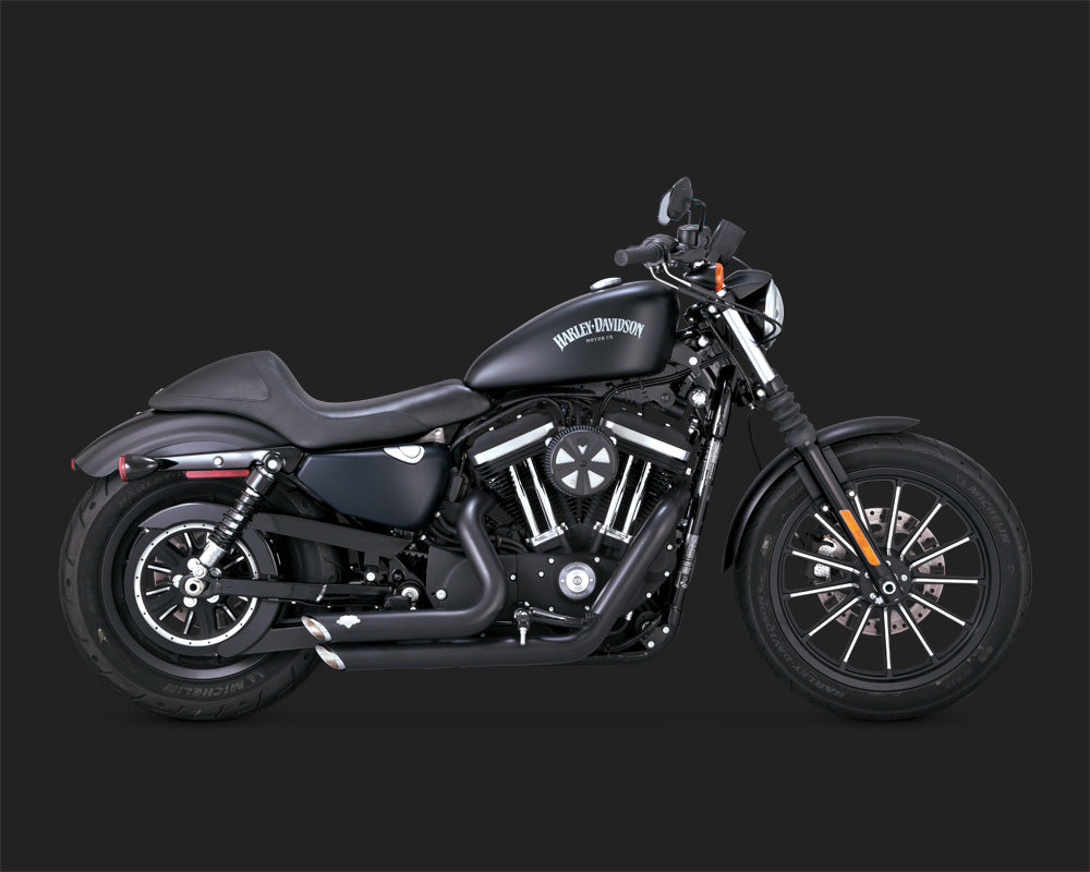 Vance & Hines Shortshots Staggered Exhaust for Harley V-Twin Black 47229