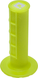 ODI HALF WAFFLE LOCK-ON GRIP NEON YELLOW H36HWY