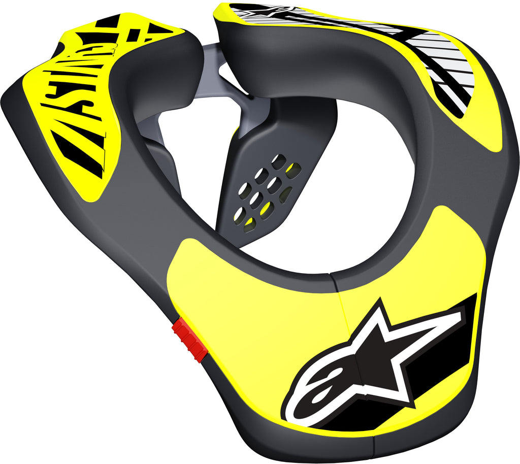 ALPINESTARS YOUTH NECK SUPPORT BLACK/YELLOW 6540118-155