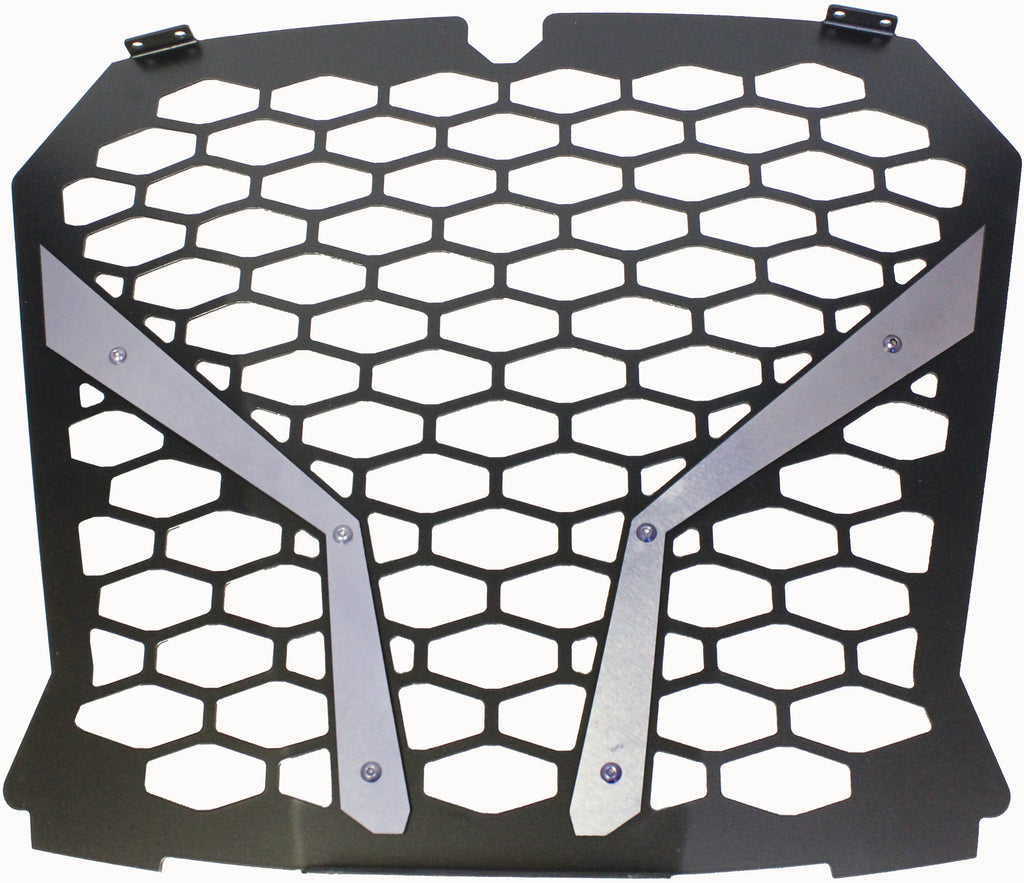 MODQUAD FRONT GRILL FULL SILVER RZR-FG-XP1KS-BLK
