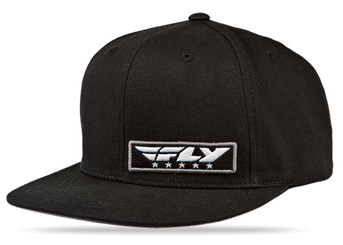FLY RACING FLY STREET SNAPBACK HAT BLACK BLACK #5426 477-0030-atv motorcycle utv parts accessories gear helmets jackets gloves pantsAll Terrain Depot