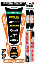 Load image into Gallery viewer, D'COR TRIM KIT ORANGE WPS UNIVERSAL FOR FULL SIZE MOTORCYCLES 15-30-102