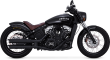 Load image into Gallery viewer, Vance &amp; Hines Twin Slash Slip-Ons Matte 3&quot; Black Exhaust Fits Indian Scout 48623