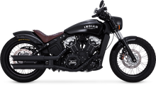 Load image into Gallery viewer, Open Box- Vance &amp; Hines Twin Slash Slip-Ons Matte 3" Black Exhaust Fits Indian Scout 48623