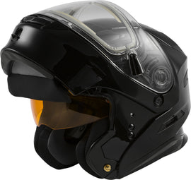 GMAX MD-01S MODULAR SNOW HELMET W/ELECTRIC SHIELD BLACK SM G4010024D