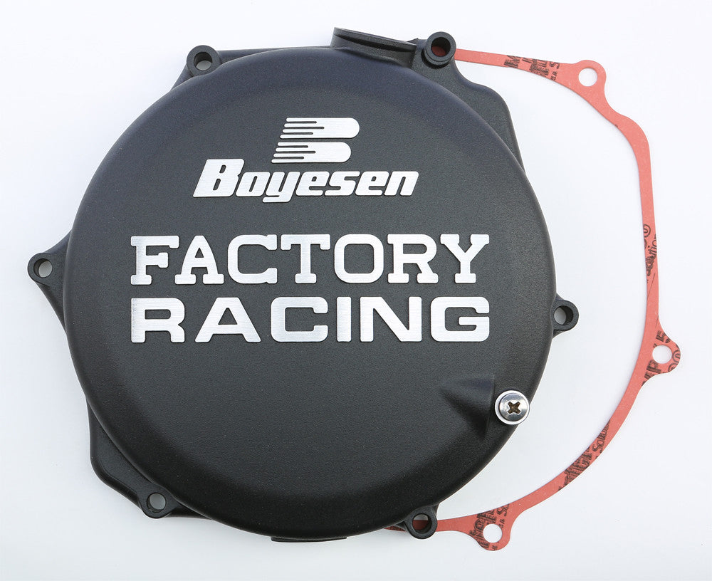 BOYESEN FACTORY RACING CLUTCH COVER BLACK CC-26AB