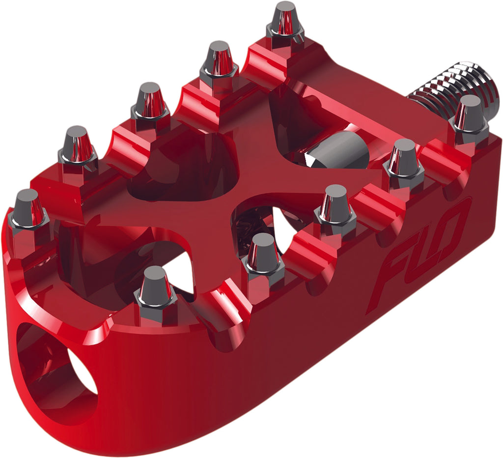 FLO MOTORSPORTS MOTO STYLE SHIFTER PEGS RED FPEG-802R