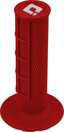 ODI HALF WAFFLE LOCK-ON GRIP RED H36HWR