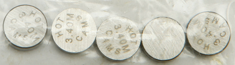 HOT CAMS VALVE SHIMS 9.48X3.40MM 5/PK 5PK948340