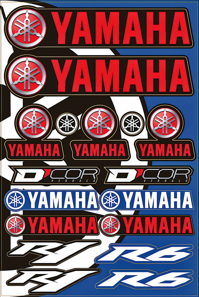 D'COR YAMAHA STREET DECAL SHEET 40-50-102