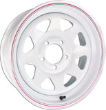 AWC 8 SPOKE STEEL TRAILER WHEEL 12