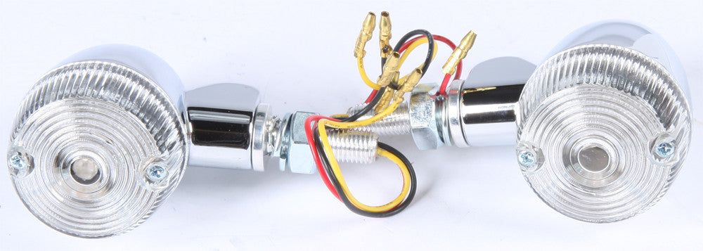 K&S STYLE 1 LED TURN SIGNAL CHROME W/CLEAR LENS 26-8324CM-atv motorcycle utv parts accessories gear helmets jackets gloves pantsAll Terrain Depot