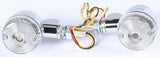 K&S STYLE 1 LED TURN SIGNAL CHROME W/CLEAR LENS 26-8324CM