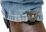 RYDER CLIPS STIRRUP/STRAP BOOT TYPE (HEART/SKULL) HSS-FC