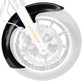 BAGGERNATION DEI FENDER 23 INCH W/SPACERS SATIN 14-UP DEI23-14L-S