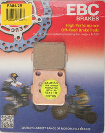 EBC BRAKE PADS FA84/2R-atv motorcycle utv parts accessories gear helmets jackets gloves pantsAll Terrain Depot