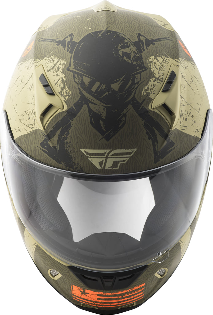 FLY RACING REVOLT LIBERATOR HELMET MATTE BROWN/ORANGE XL 73-8373-5