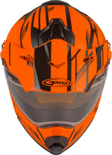 Load image into Gallery viewer, GMAX AT-21S EPIC SNOW HELMET W/ELEC SHIELD MATTE NEON ORG/BLACK 2X G4211148