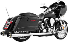 Load image into Gallery viewer, FREEDOM AMERICAN OUTLAW SLIP-ONS 4.5" CHROME W/SCULPTED TIP FLT HD00624