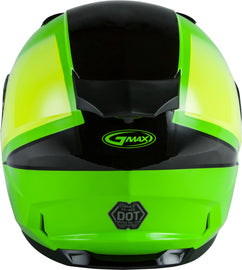 GMAX FF-49S HAIL SNOW HELMET W/ELEC SHIELD NEON GRN/HI-VIS/BLK 3X G4491679
