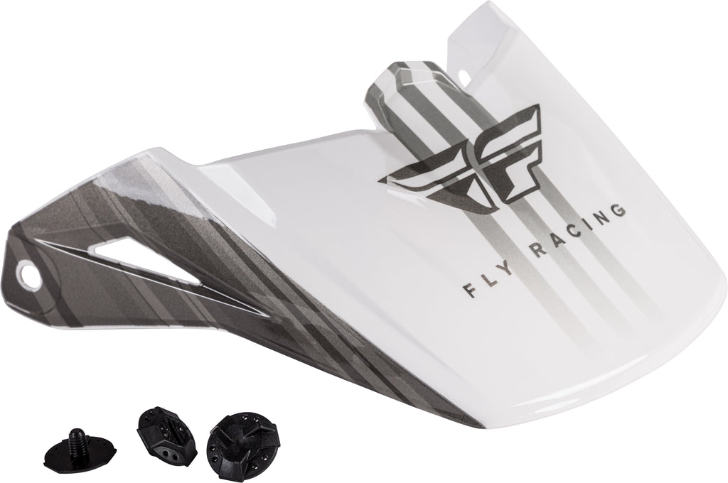 FLY RACING KINETIC COLD WEATHER VISOR WHITE/GREY/BLACK 73-88193