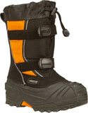 BAFFIN YOUTH EIGER BOOTS BLACK/ORANGE SZ 11 EPIC-Y001-BAK-11