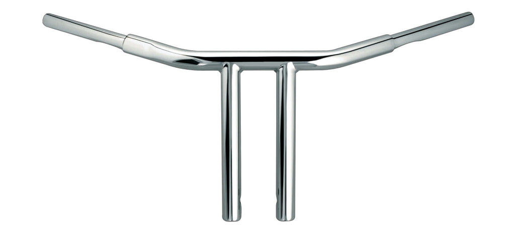 WILD 1 PHYSCO CHUBBY DRAG BAR 10.0" STRAIGHT RISERS CHROME WO563