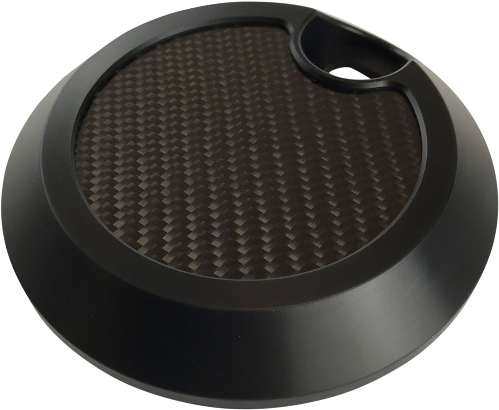 BRASS BALLS FUEL DOOR BLACK W/CARBON INLAY BB05-001