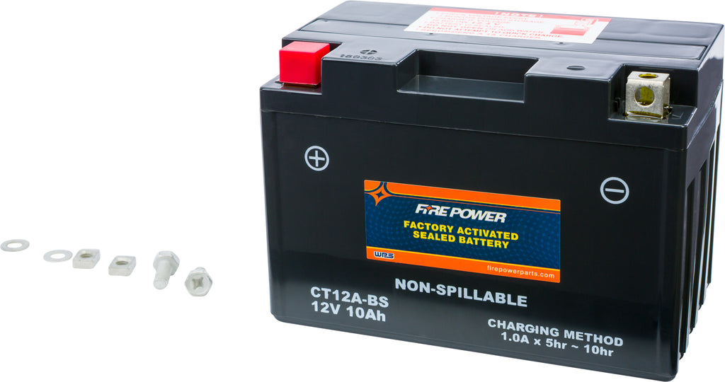 FIRE POWER BATTERY CT12A-BS SEALED FACTORY ACTIVATED CT12A-BS-atv motorcycle utv parts accessories gear helmets jackets gloves pantsAll Terrain Depot