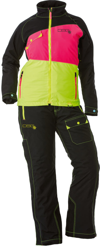 DIVAS VERGE JACKET BLACK/PINK/YELLOW 2X 51243