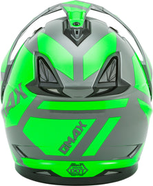 GMAX GM-11S DUAL-SPORT TRAPPER SNOW HELMET GREY/NEON GREEN 2X G2113678