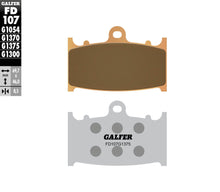 Load image into Gallery viewer, GALFER BRAKE PADS SINTERED CERAMIC FD107G1375 FD107G1375