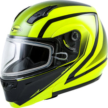 Load image into Gallery viewer, GMAX MD-04S MODULAR DOCKET SNOW HELMET HI-VIS/BLACK XS G2042603