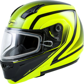 GMAX MD-04S MODULAR DOCKET SNOW HELMET HI-VIS/BLACK XS G2042603