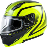 GMAX MD-04S MODULAR DOCKET SNOW HELMET HI-VIS/BLACK XS G2042603