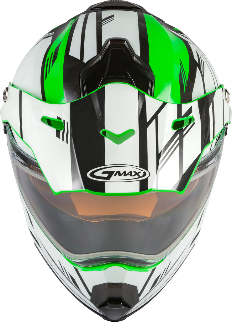 GMAX AT-21S ADVENTURE EPIC SNOW HELMET GREEN/WHITE/BLACK MD G2211055