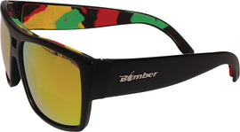 BOMBER IRIE BOMB FLOATING EYEWEAR MATTE BLACK W/RED MIRROR LENS IRE101-RM-RSTA