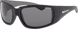 BOMBER STINK-BOMB SAFETY EYEWEAR MATTE BLACK W/SMOKE POLARIZED STP101
