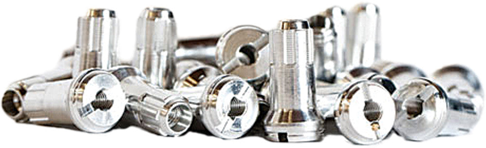 BULLDOG FRONT SPOKE NIPPLES SILVER 98-641